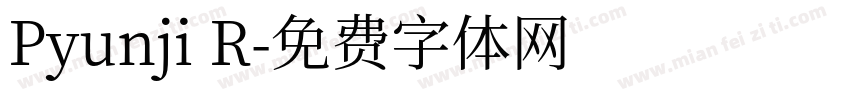 Pyunji R字体转换